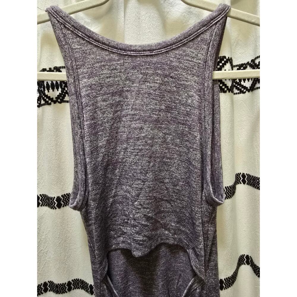 Wilfred Free purple heathered cut out back bodycon sleeveless tank dress small - Picture 7 of 10
